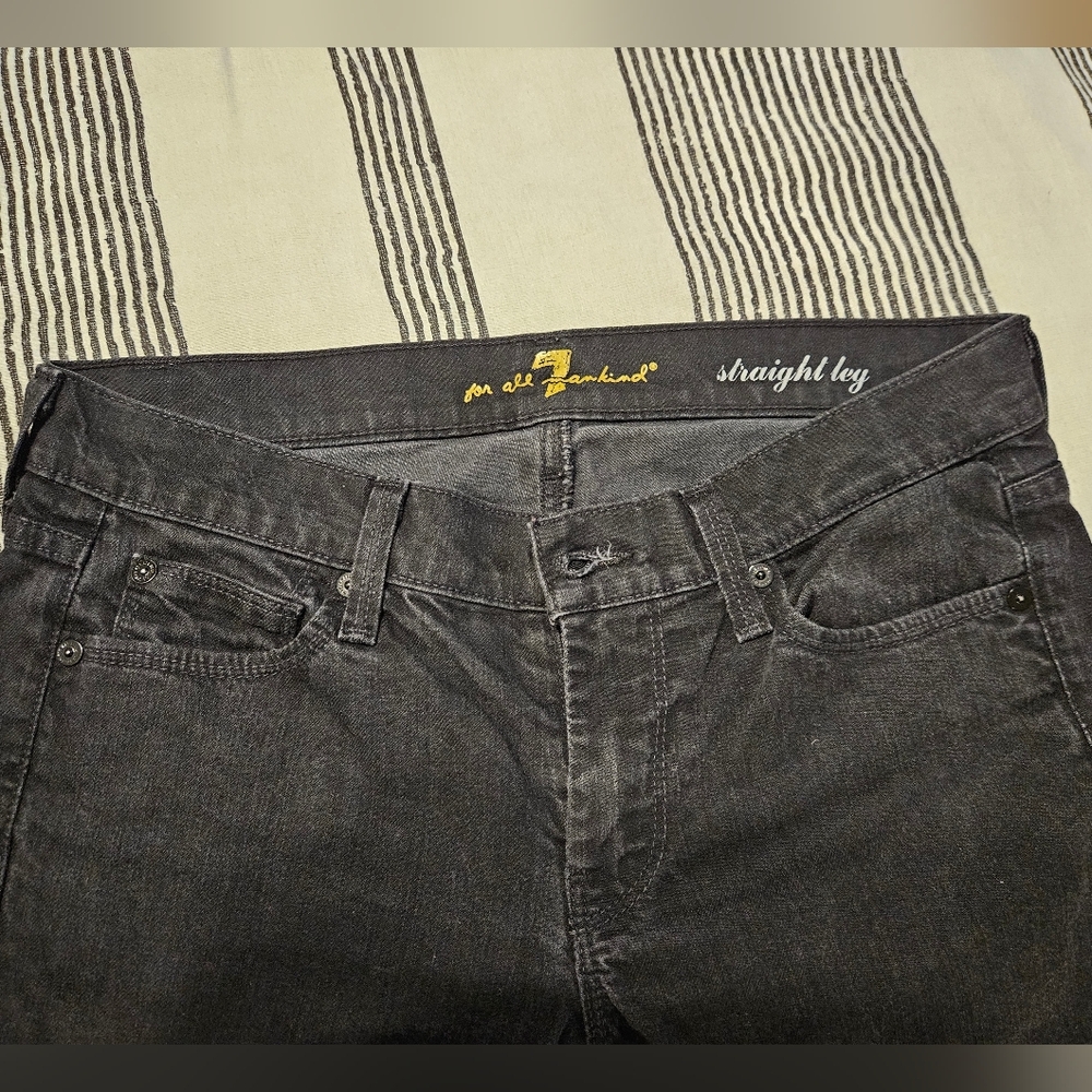 Black Straight Leg Jeans